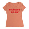 badass baby Women's Triblend Scoop T-shirt