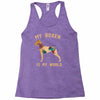 my boxer is my world Racerback Tank