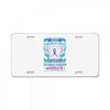Never Underestimate the Strength of a Thyroid Cancer Warrior License Plate
