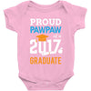 Class of 2017 Proud Pawpaw Graduation Baby Onesie
