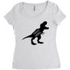 Daddysaurus Women's Triblend Scoop T-shirt