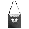 caution! jazz handsfunny jazz dance comic boogie camp trumpet Adjustable Strap Totes
