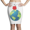 Snoopy Fishing Pencil Skirts