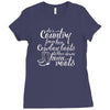 she's country from her cowboy boots Ladies Fitted T-Shirt