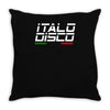 retro italo disco Throw Pillow