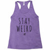 Juanpa Zurita Stay Weird Racerback Tank