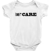 i don't care Baby Bodysuit
