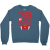 this is my vampire costume Crewneck Sweatshirt