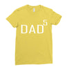dad of 5 Ladies Fitted T-Shirt