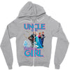uncle of the birthday girl Zipper Hoodie