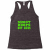 shoot hoops not guns Racerback Tank