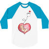 Mom and Baby are Connected to the Heart 3/4 Sleeve Shirt