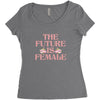 The Future is Female Women's Triblend Scoop T-shirt