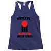 HOWZAT I BAT FOR THE WORLD SERIES Racerback Tank