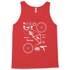 bicycle cyclopath bike hobby exploded Tank Top