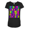 texting and driving like it's 1990 Maternity Scoop Neck T-shirt