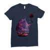 Totoro Forest Ladies Fitted T-Shirt