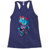 dog biker Racerback Tank