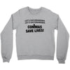 commas save lives Crewneck Sweatshirt
