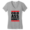 cold ass honkey funny cool honky rap t shirt tee shirt,, Women's V-Neck T-Shirt