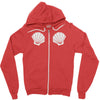 shell ringer Zipper Hoodie