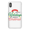 we wish you happy holidays &amp; merry christmas iPhoneX Case