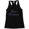 merry christmas colorful glitter Racerback Tank