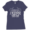 what an awesome uncle looks like Ladies Fitted T-Shirt