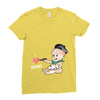 Cute Baby Painter's Mom Love Ladies Fitted T-Shirt