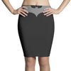 uomo batman bruce wayne logo stampa argento cinema&amp;tv Pencil Skirts