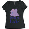#crazylover clearance Women's Triblend Scoop T-shirt