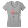 floral Women's V-Neck T-Shirt