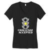 challenge stoplight Women's V-Neck T-Shirt