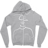 picture head Zipper Hoodie