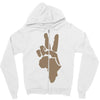 peace to africa Zipper Hoodie
