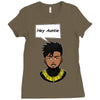 hey auntie killmonger Ladies Fitted T-Shirt