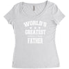 worlds greatest farter funny fathers day new men t shirt w10 Women's Triblend Scoop T-shirt