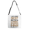I Hate Being Sexy But I'm A Chubby Bearded Man So I Can't Help It Adjustable Strap Totes