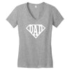 super dad diamond superhero Women's V-Neck T-Shirt