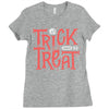 trick or treat Ladies Fitted T-Shirt