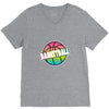 neon basketball V-Neck Tee