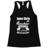 June Girls Are Sunshine Mixed With A Little Hurricane Racerback Tank