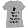 not a nerd (2) Ladies Fitted T-Shirt