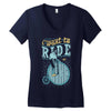 i want to ride my bike Women's V-Neck T-Shirt