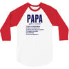 Papa Noun Definition 3/4 Sleeve Shirt