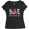 Bae Best Auntie Ever Women's Triblend Scoop T-shirt