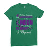 i love someone with pancreatic cancer to the moon &amp; back to infinity Ladies Fitted T-Shirt