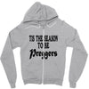 tis the season to be preggers baseball Zipper Hoodie