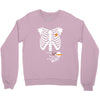 pregnant skeleton baby costume halloween maternity ninja ladies Crewneck Sweatshirt