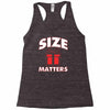 size matters Racerback Tank
